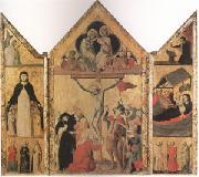 Shool of Bologna Triptych with the Crucifixion (mk05) oil painting